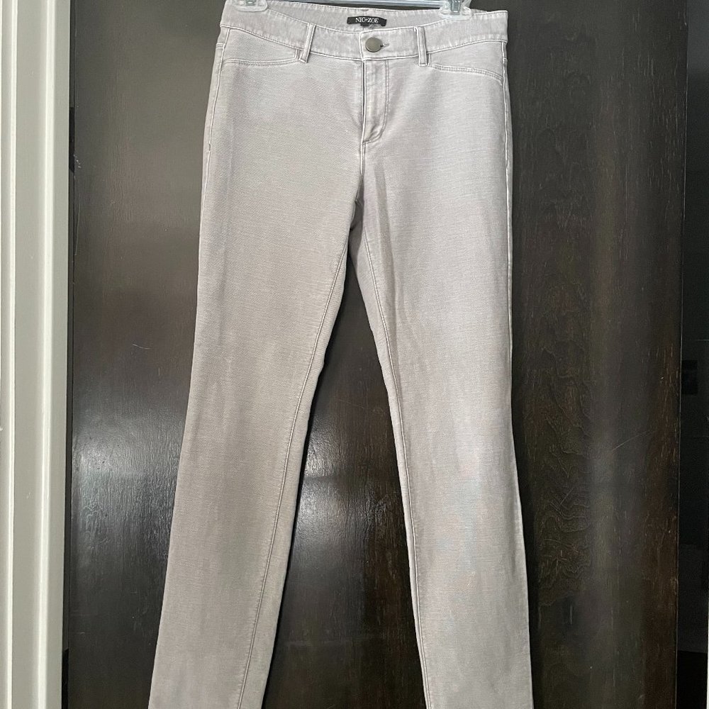 Size 4 NIC+ZOE Gray Denim Skinny Jeans